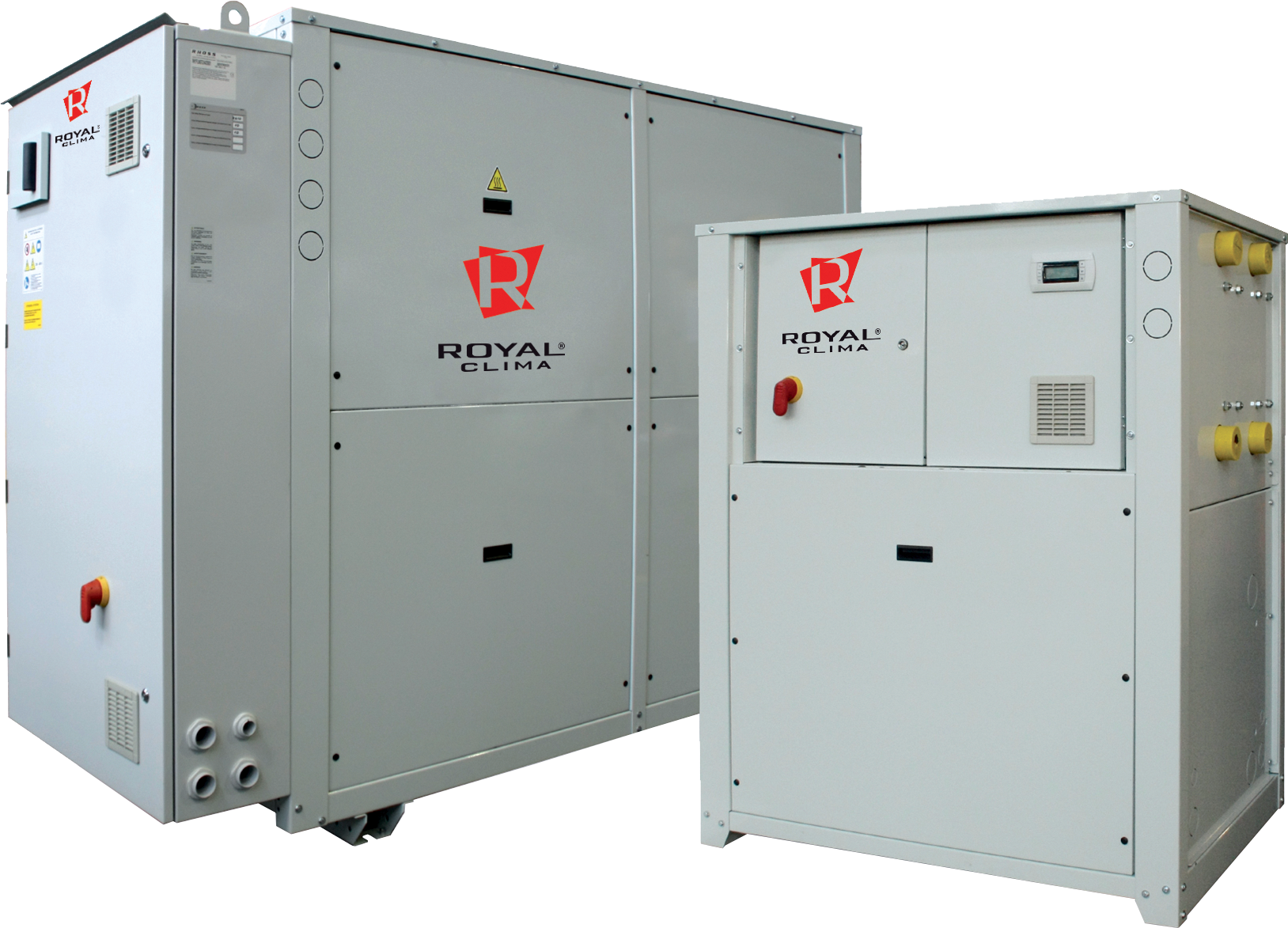 Royal Clima (Италия) Чиллеры и тепловые насосы с водяным охлаждением